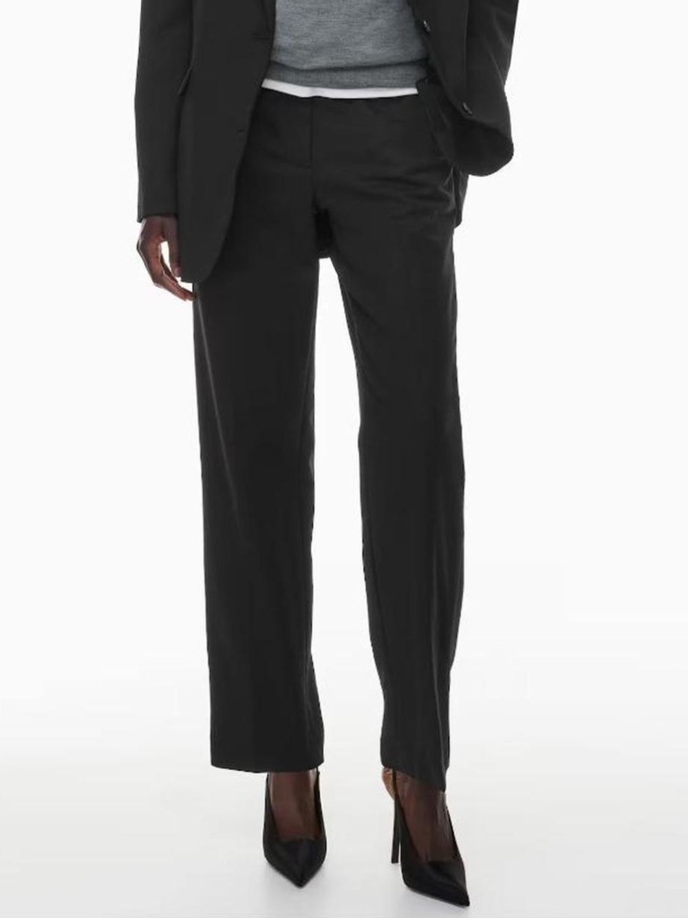 Babaton Atelier Numero Wool Tailored Straight Leg Trousers